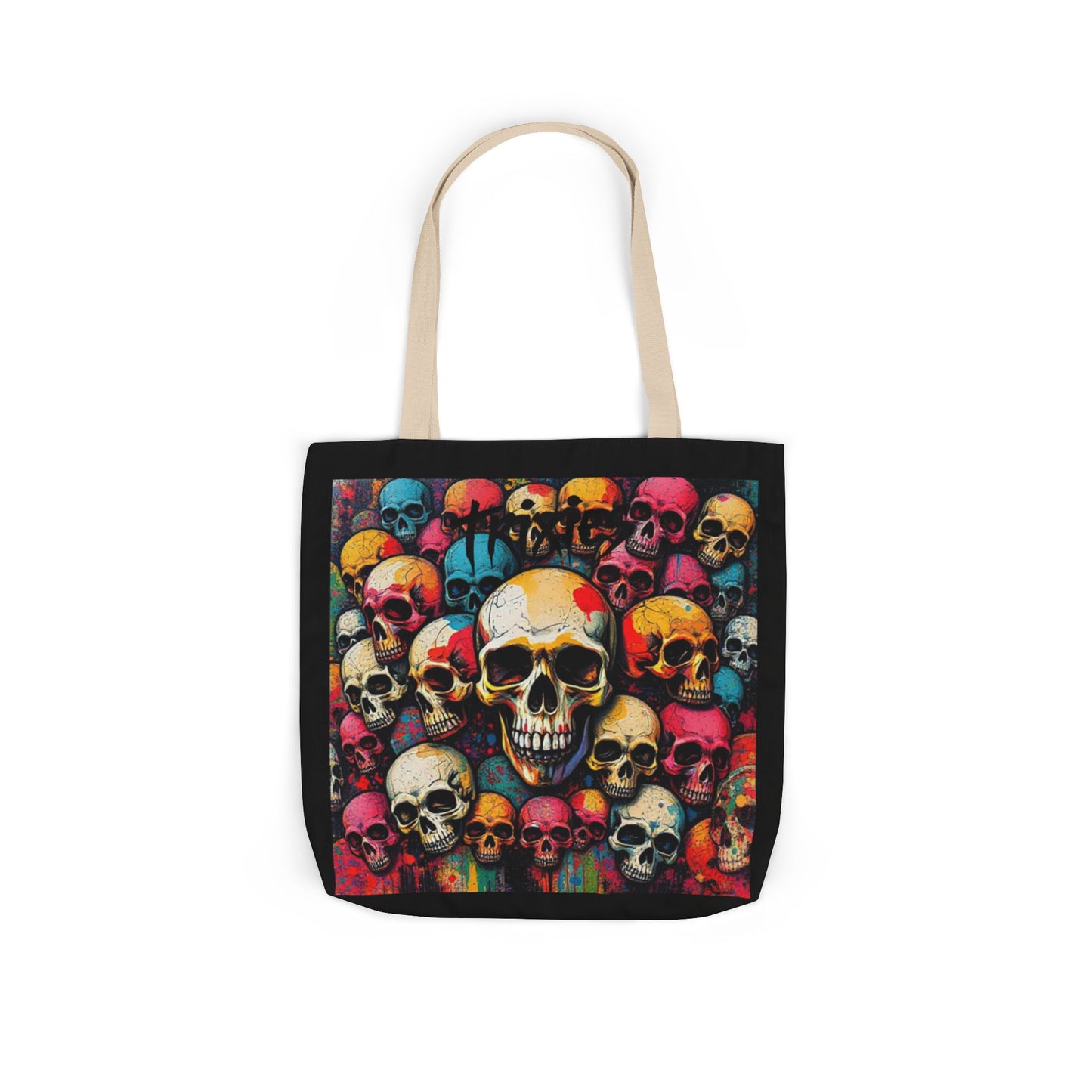 Skull Canvas Tote Bag - 100% Cotton - imperatrixies