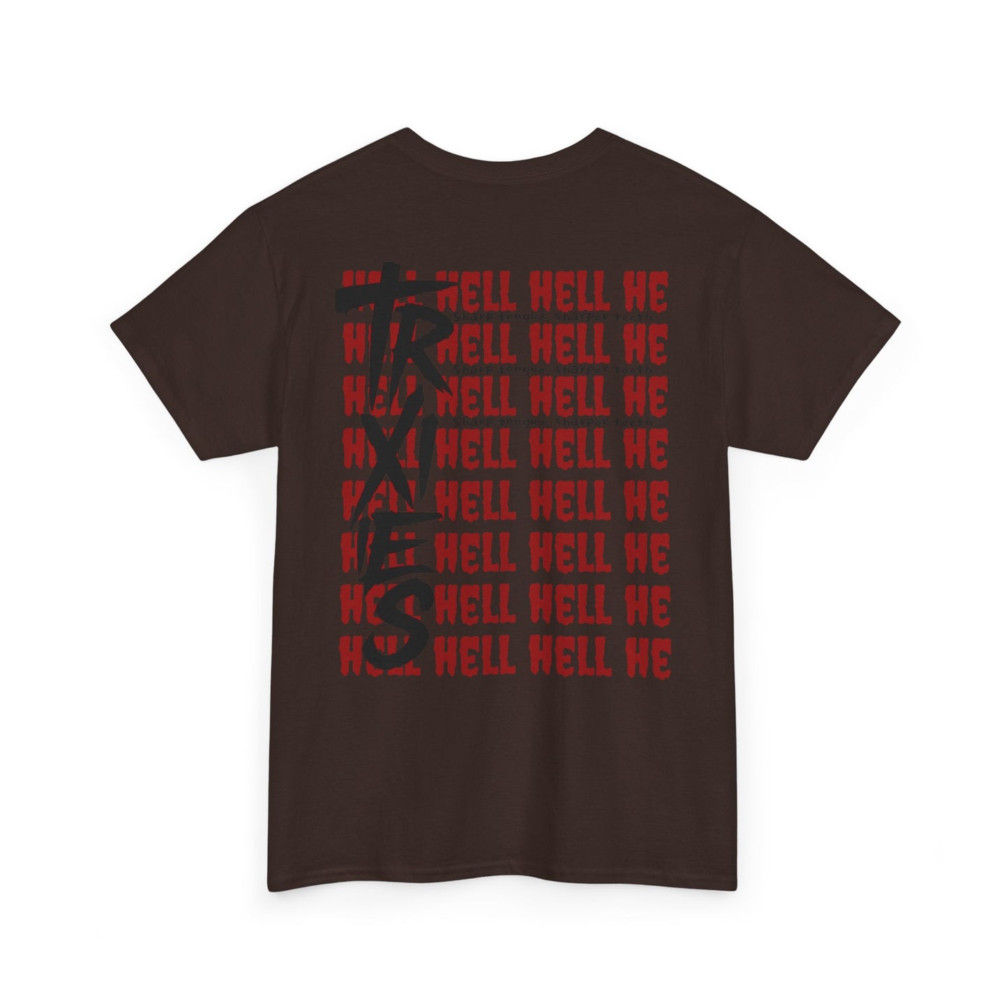 HELL Unisex Heavy Cotton Tee - Streetwear Alt Y2k T-shirt 100% Cotton - Trixies