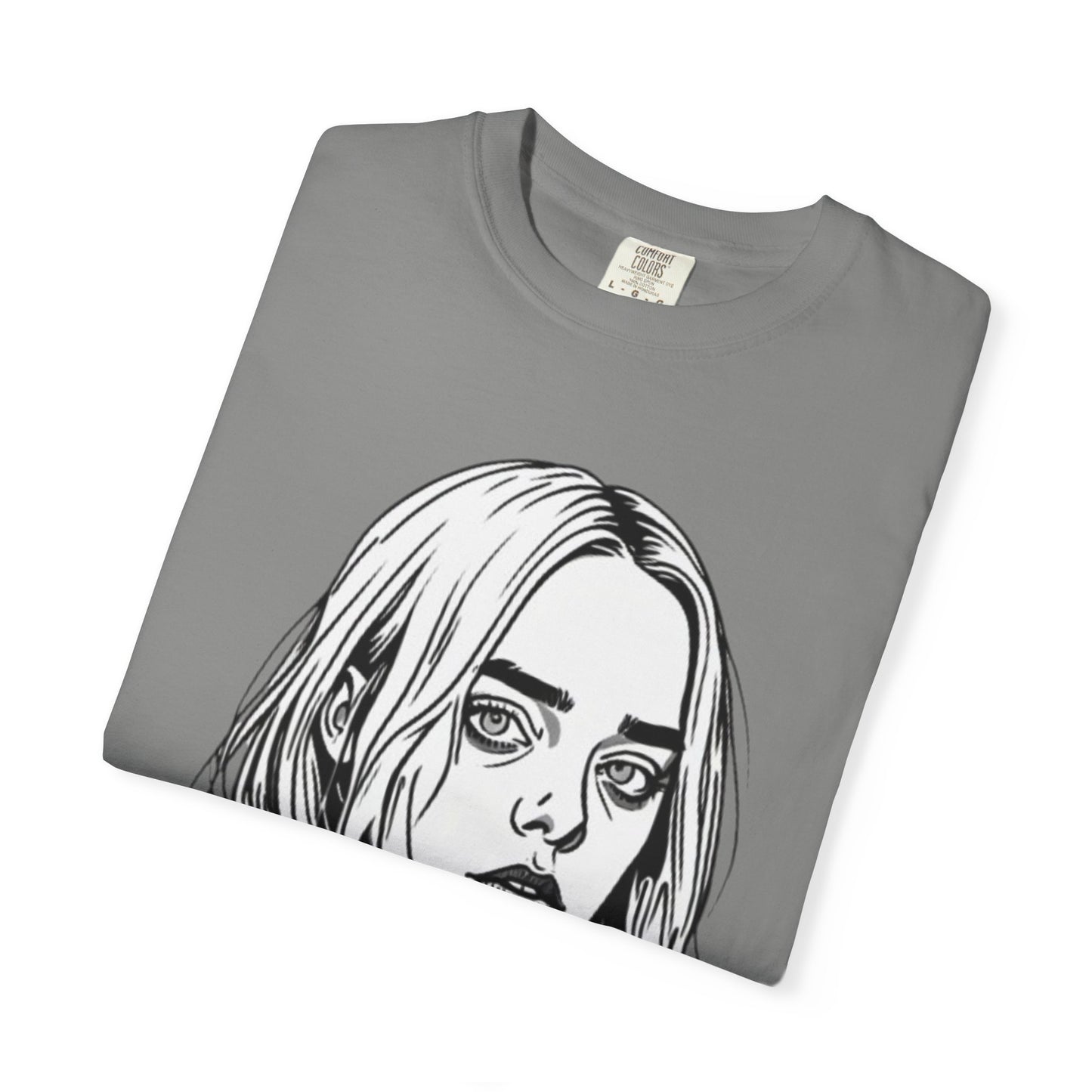 Camiseta unissex tingida com tecido Billie E. Artist Singer