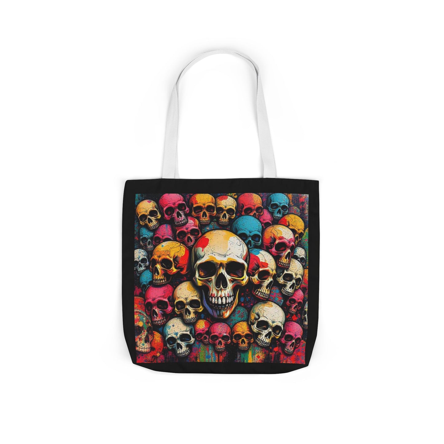 Skull Canvas Tote Bag - 100% Cotton - imperatrixies
