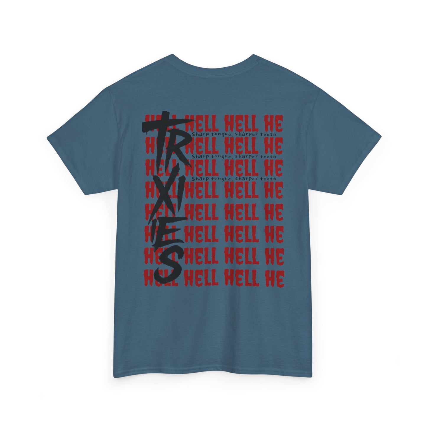 HELL Unisex Heavy Cotton Tee - Streetwear Alt Y2k T-shirt 100% Cotton - Trixies