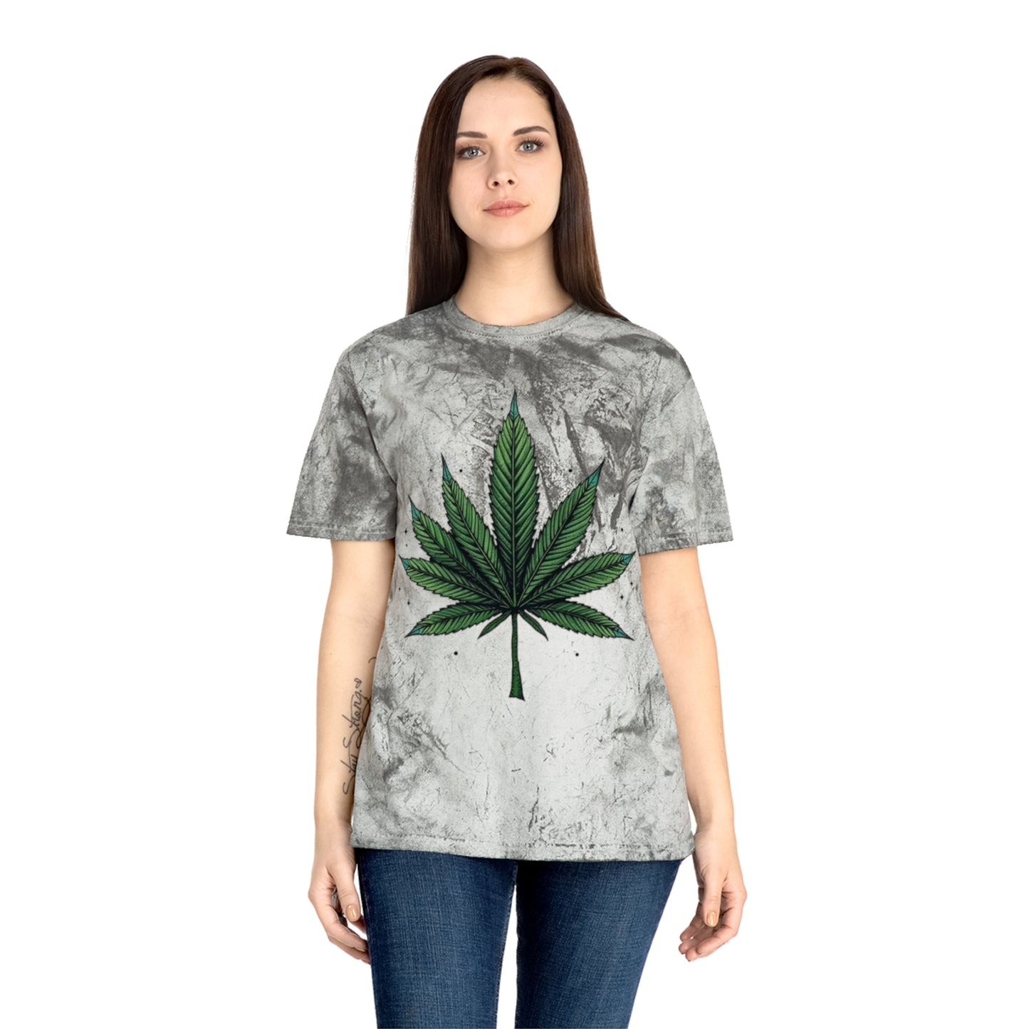 Color Blast Weed Marijuana T-Shirt Get High - 100% Cotton - Trixies