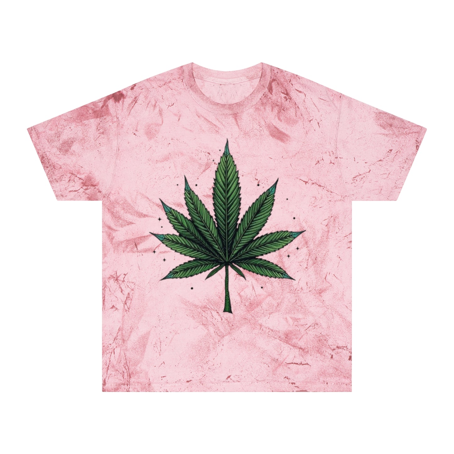 Color Blast Weed Marijuana T-Shirt Get High - 100% Cotton - Trixies