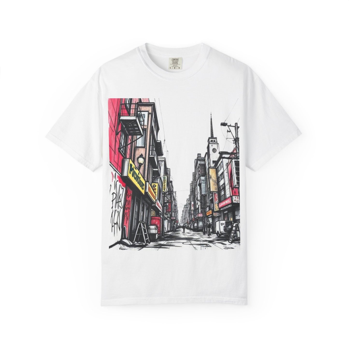 Urban Street Art Unisex Garment-Dyed T-Shirt - Perfect for Art Lovers & Casual Wear