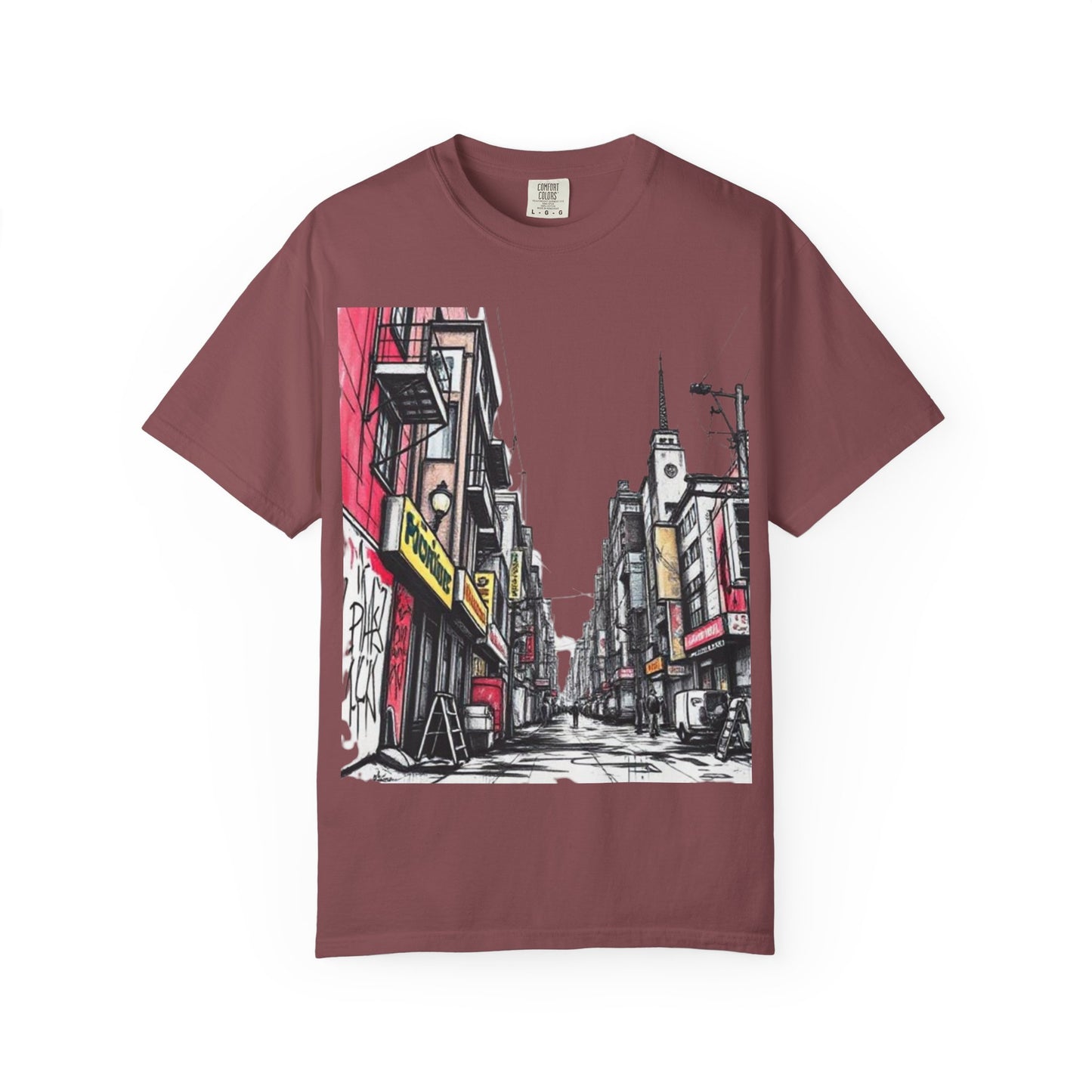 Urban Street Art Unisex Garment-Dyed T-Shirt - Perfect for Art Lovers & Casual Wear