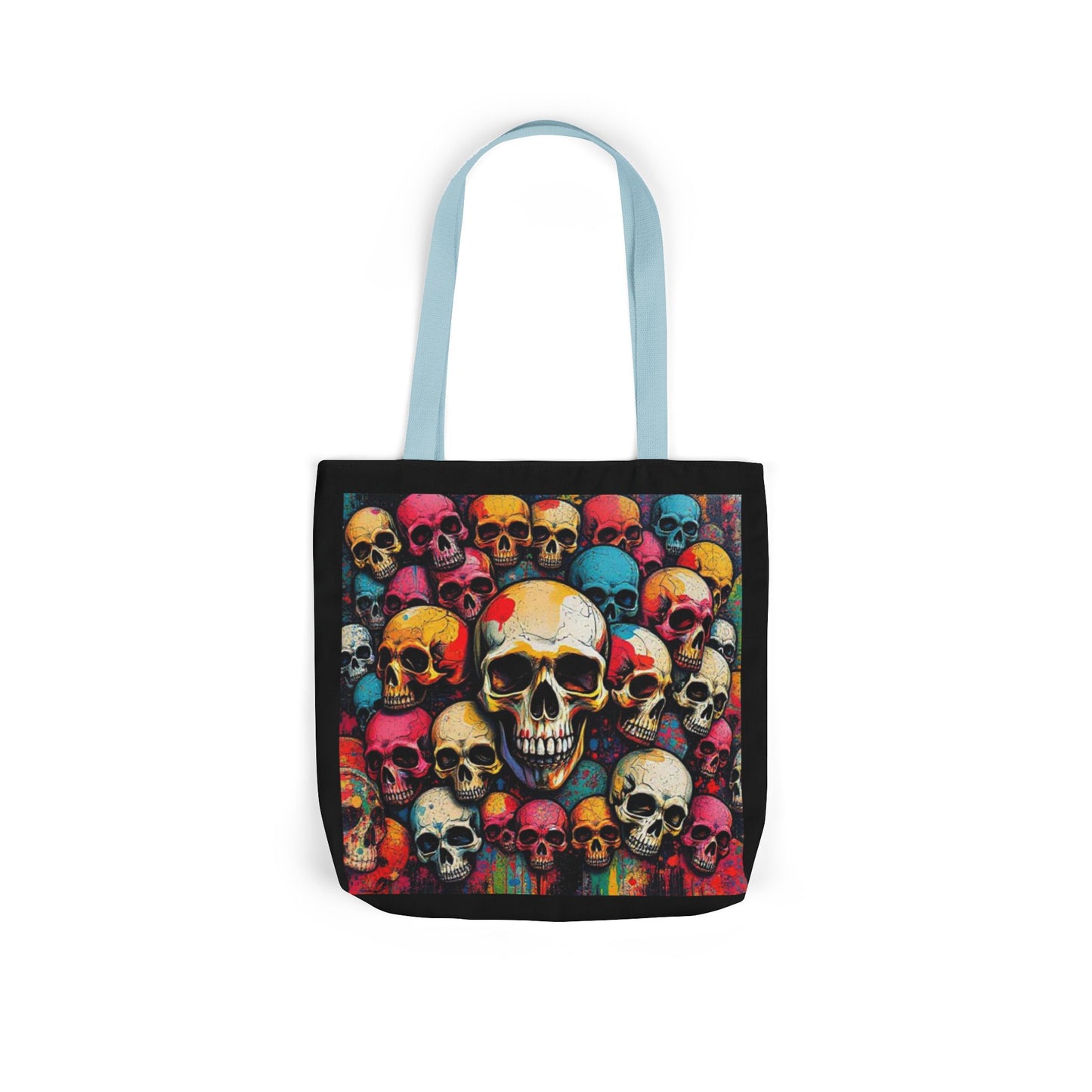 Skull Canvas Tote Bag - 100% Cotton - imperatrixies