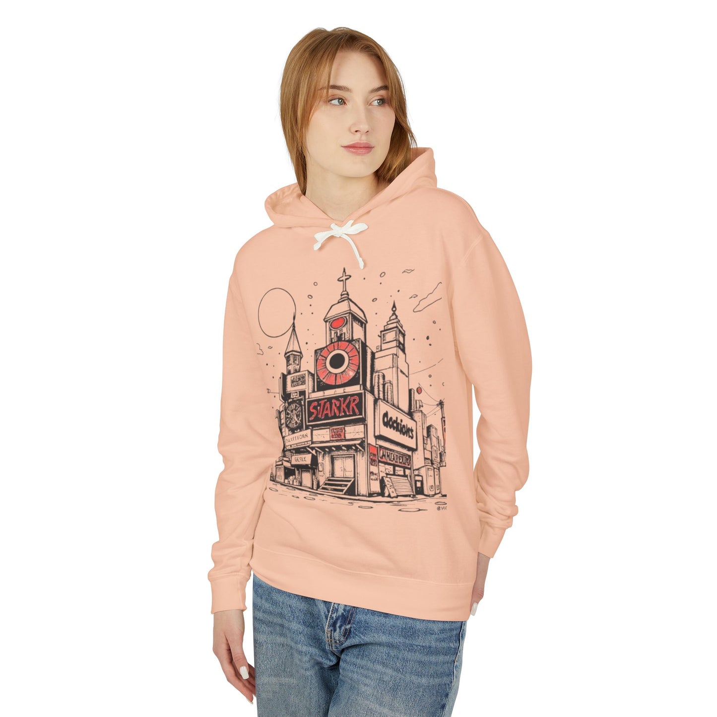 Urban Art Unisex Lightweight Hooded Sweatshirt - 'Trixies'