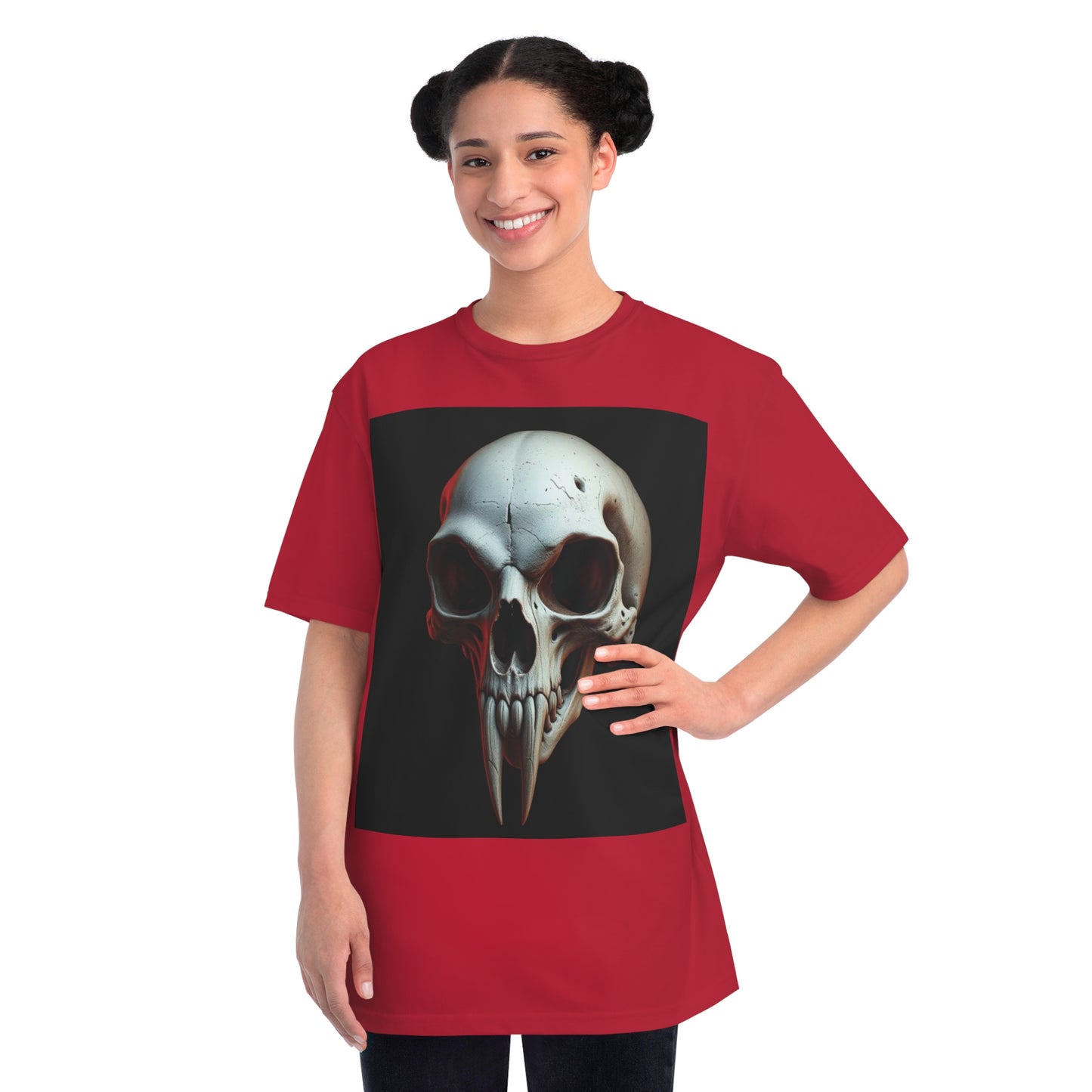 Skull Graphic Unisex T-Shirt, Goth Punk Rock Street Fashion Tee 100% Cotton - Trixies