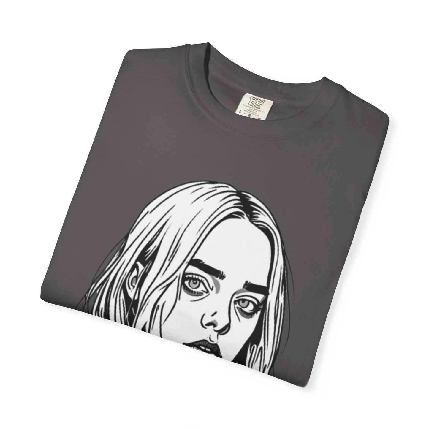 Camiseta unissex tingida com tecido Billie E. Artist Singer