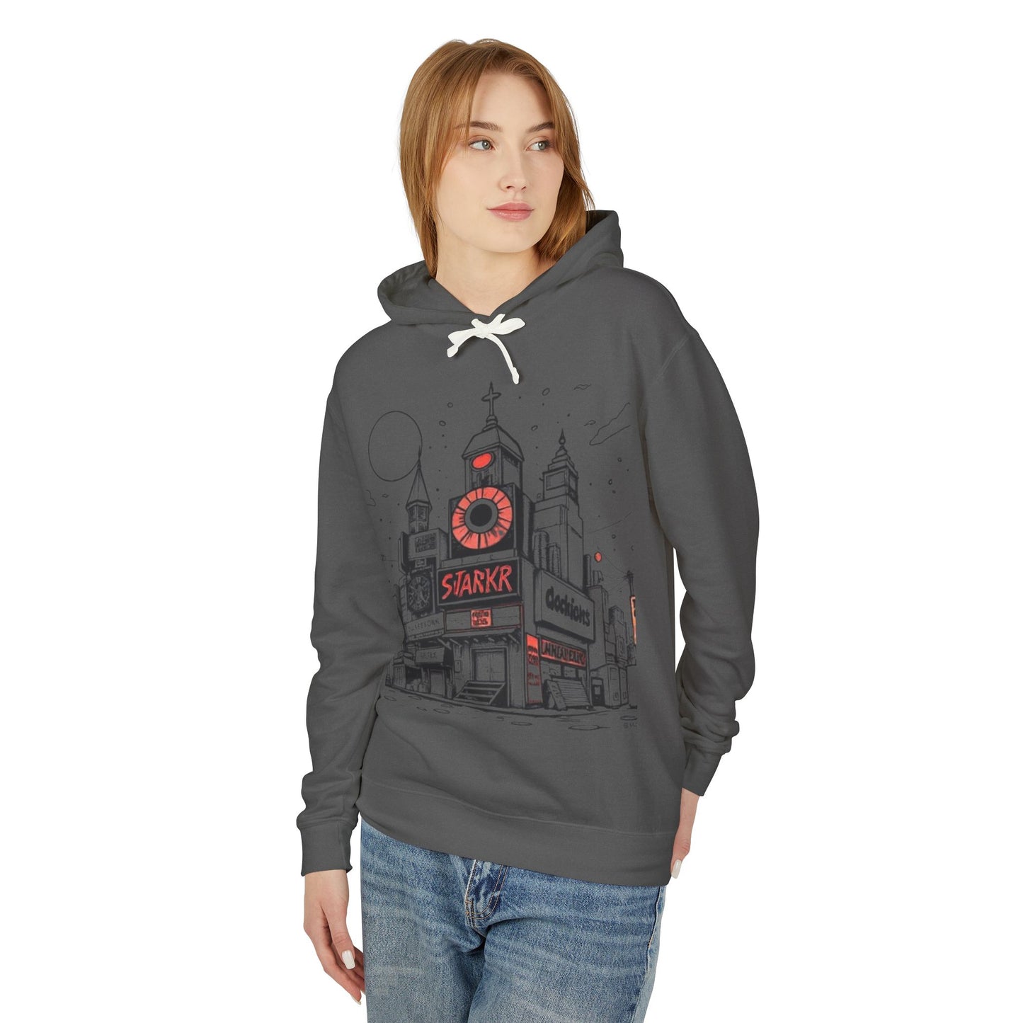 Urban Art Unisex Lightweight Hooded Sweatshirt - 'Trixies'