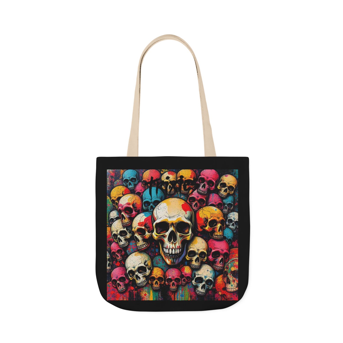 Skull Canvas Tote Bag - 100% Cotton - imperatrixies