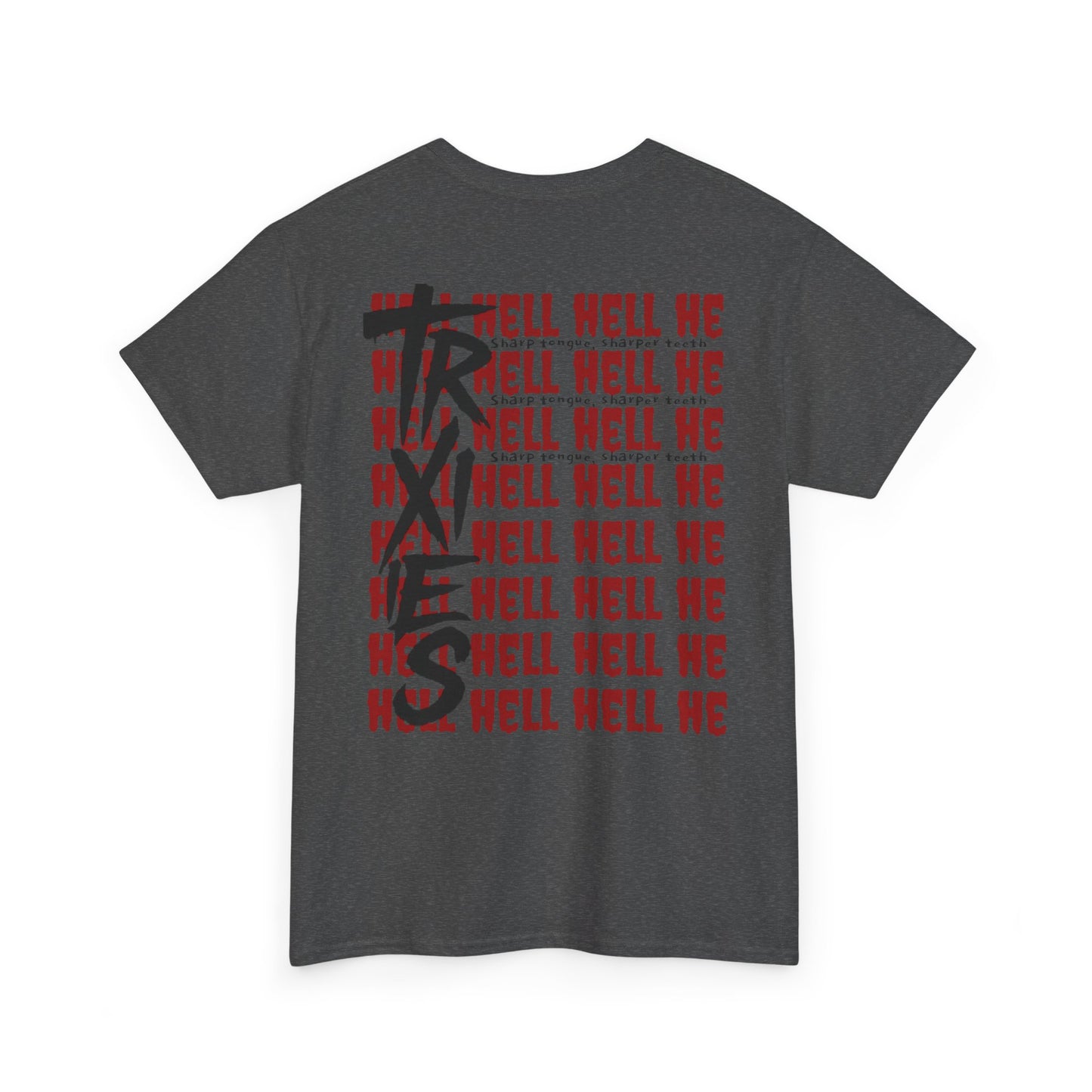 HELL Unisex Heavy Cotton Tee - Streetwear Alt Y2k T-shirt 100% Cotton - Trixies