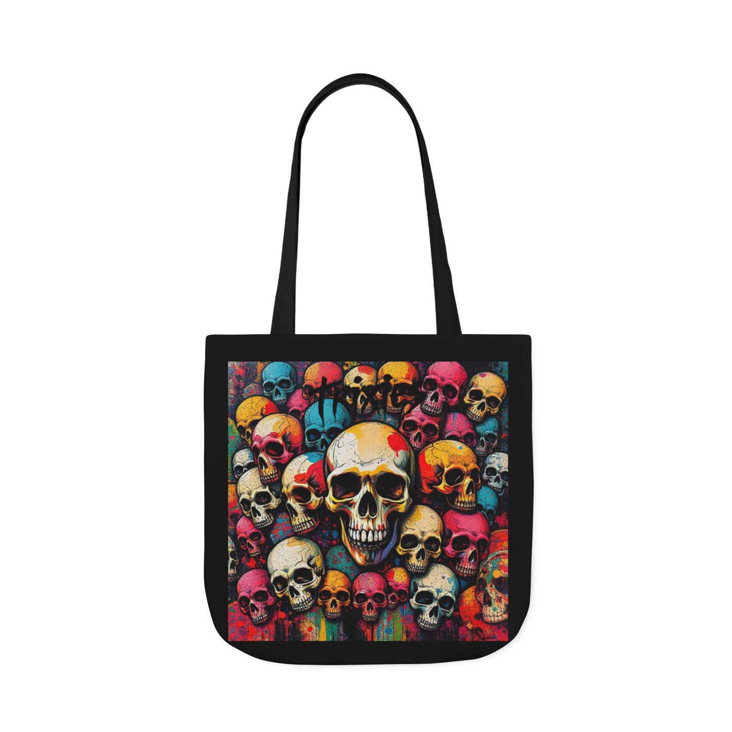 Skull Canvas Tote Bag - 100% Cotton - imperatrixies