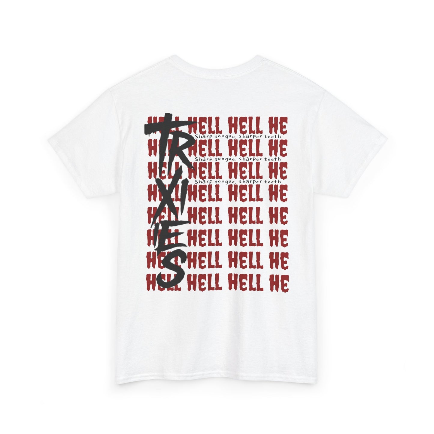 HELL Unisex Heavy Cotton Tee - Streetwear Alt Y2k T-shirt 100% Cotton - Trixies