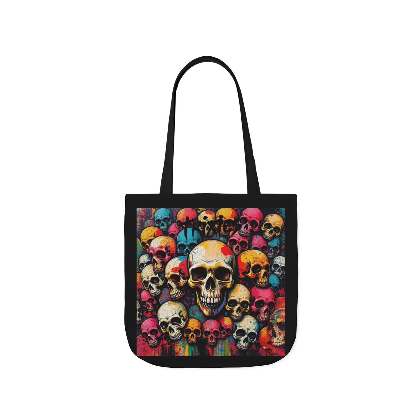 Skull Canvas Tote Bag - 100% Cotton - imperatrixies