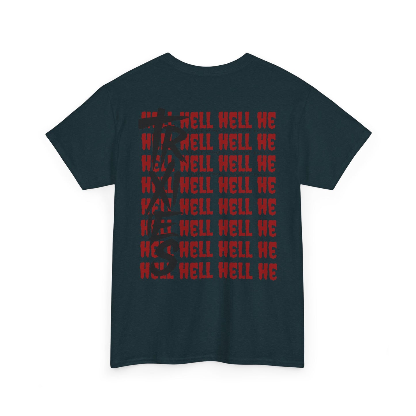 HELL Unisex Heavy Cotton Tee - Streetwear Alt Y2k T-shirt 100% Cotton - Trixies