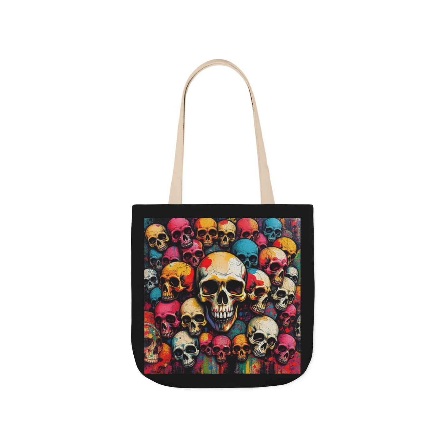 Skull Canvas Tote Bag - 100% Cotton - imperatrixies