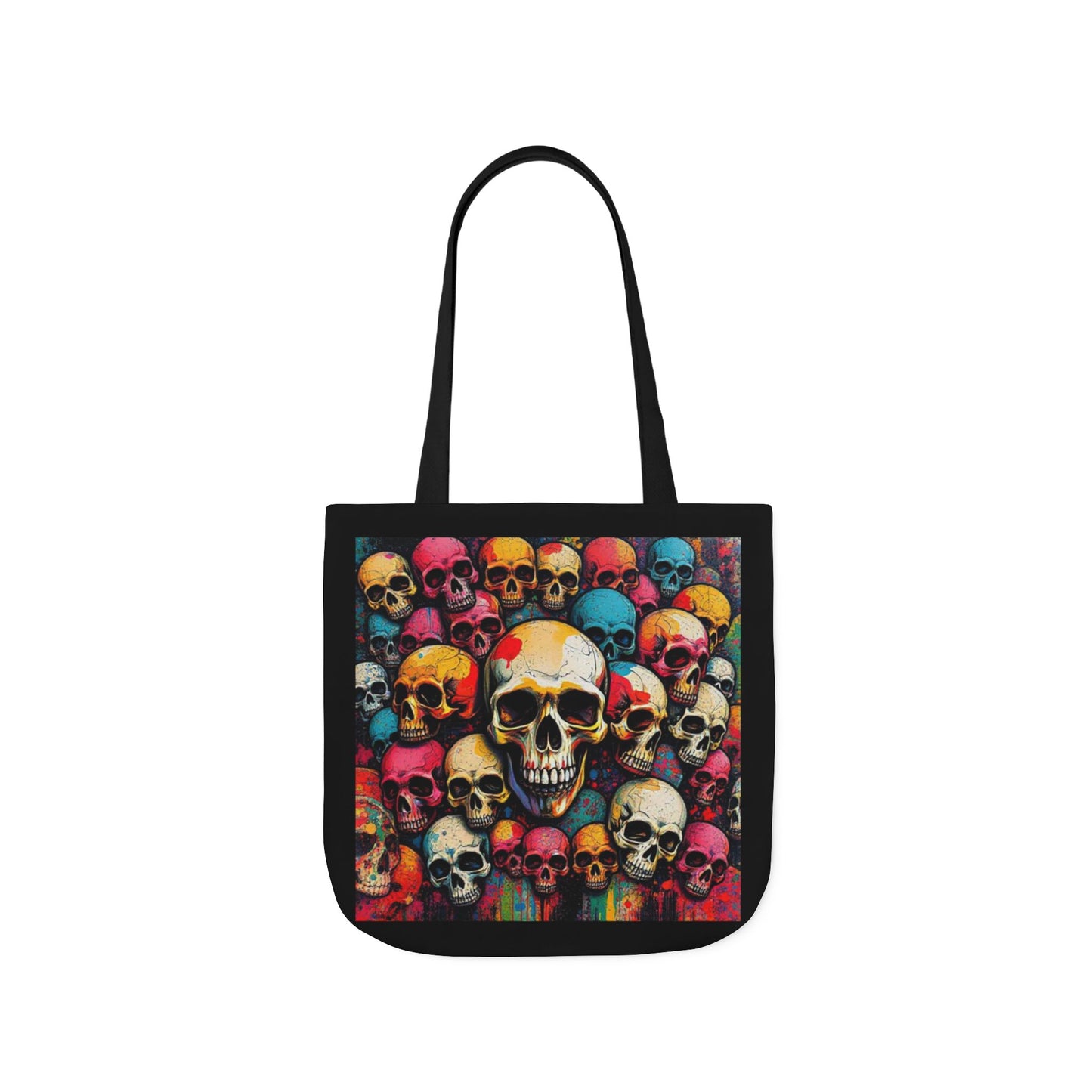 Skull Canvas Tote Bag - 100% Cotton - imperatrixies