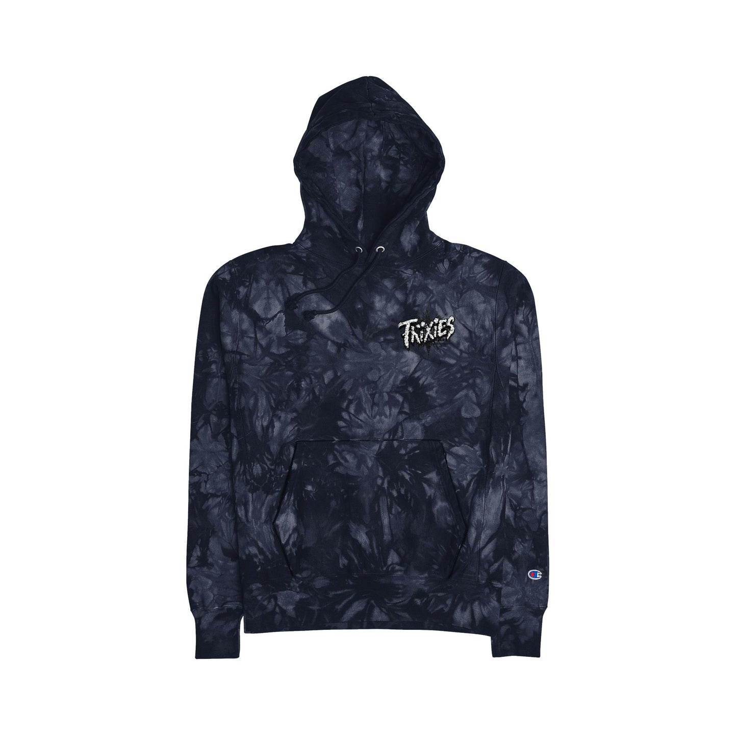 Unisex Tie-Dye Hoodie with Embroidery - Trixies