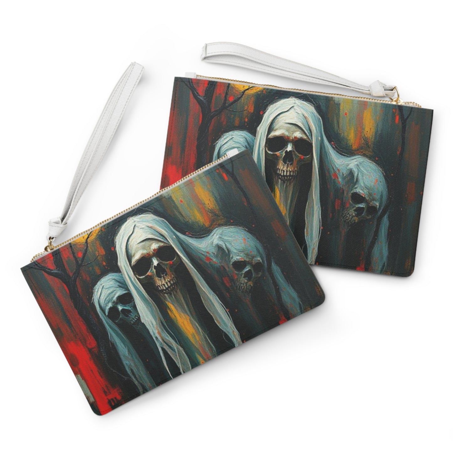 Gothic Skull Clutch Bag - Edgy Horror-Inspired Fashion Accessory