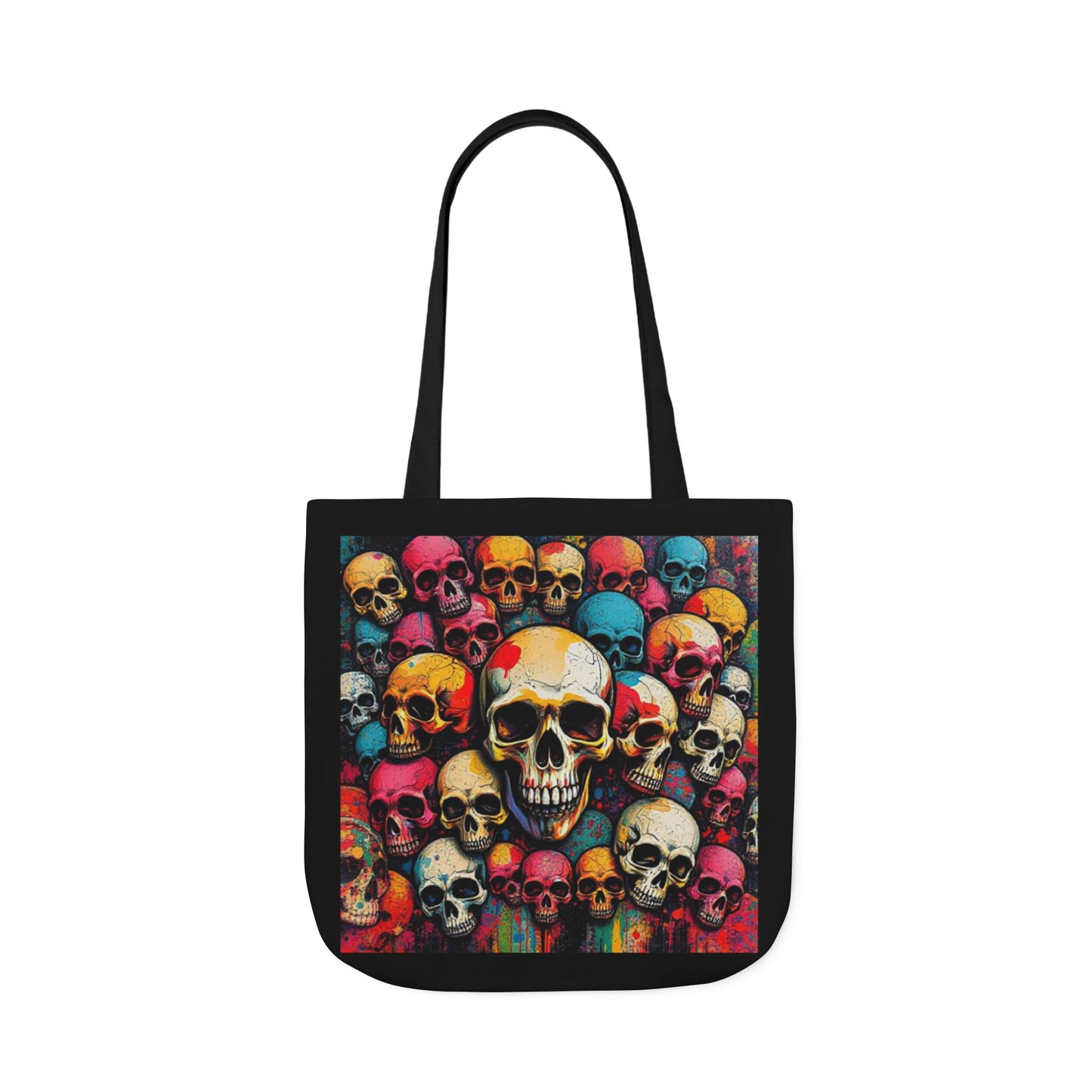 Skull Canvas Tote Bag - 100% Cotton - imperatrixies