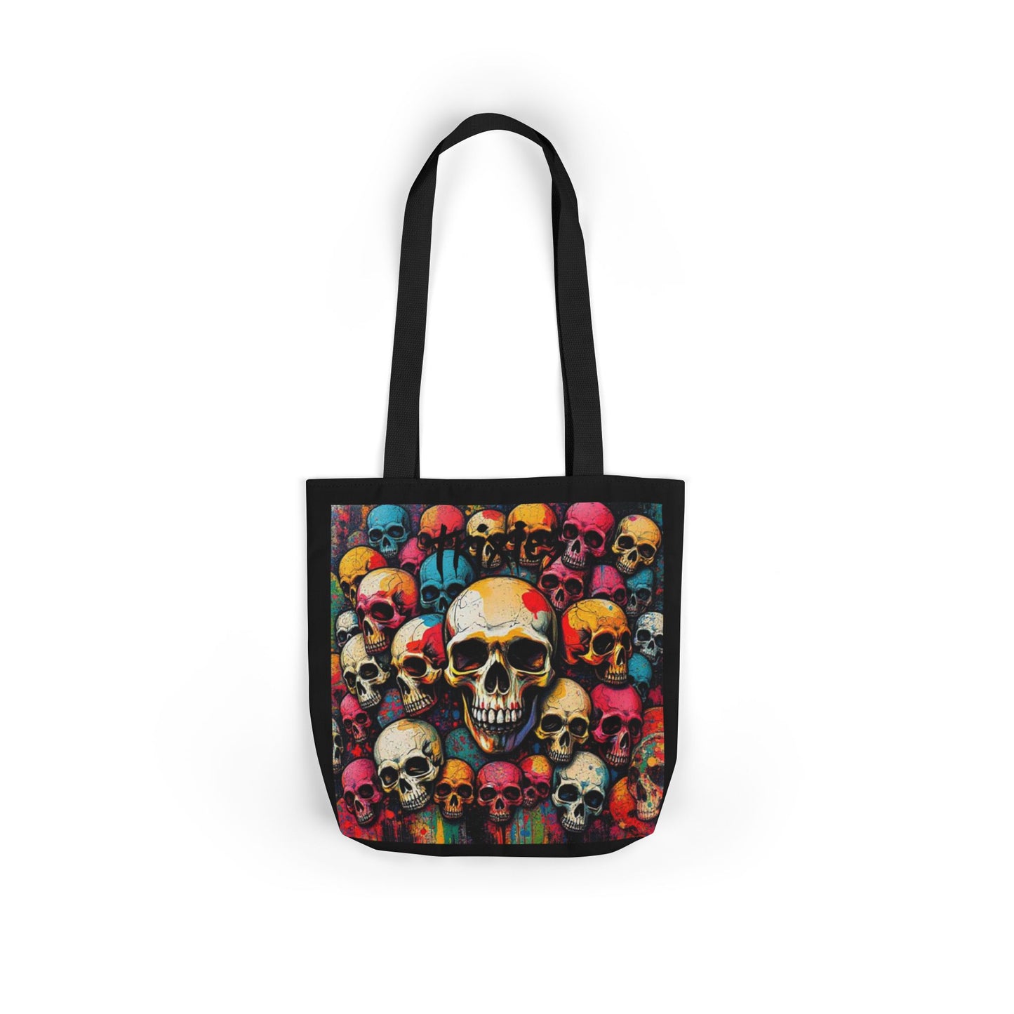 Skull Canvas Tote Bag - 100% Cotton - imperatrixies