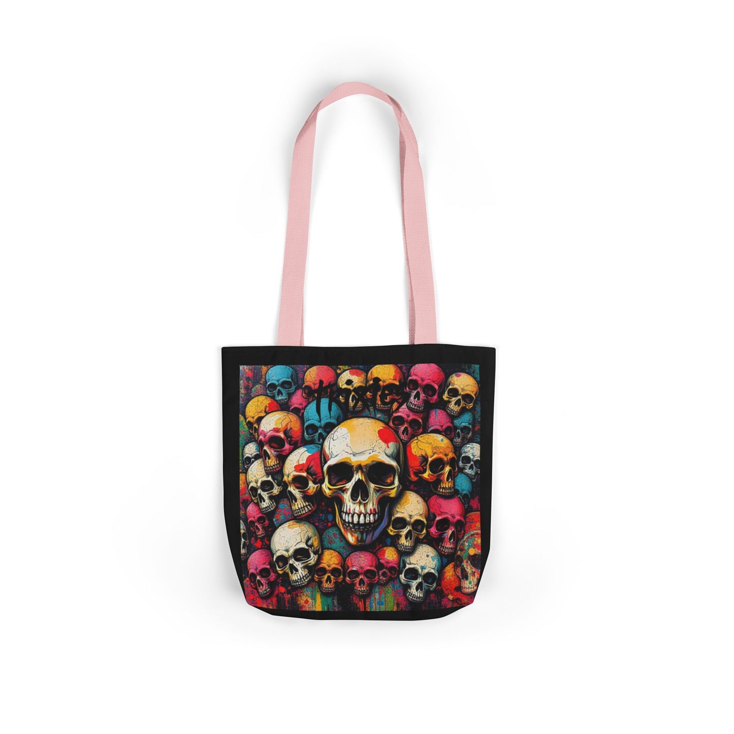 Skull Canvas Tote Bag - 100% Cotton - imperatrixies