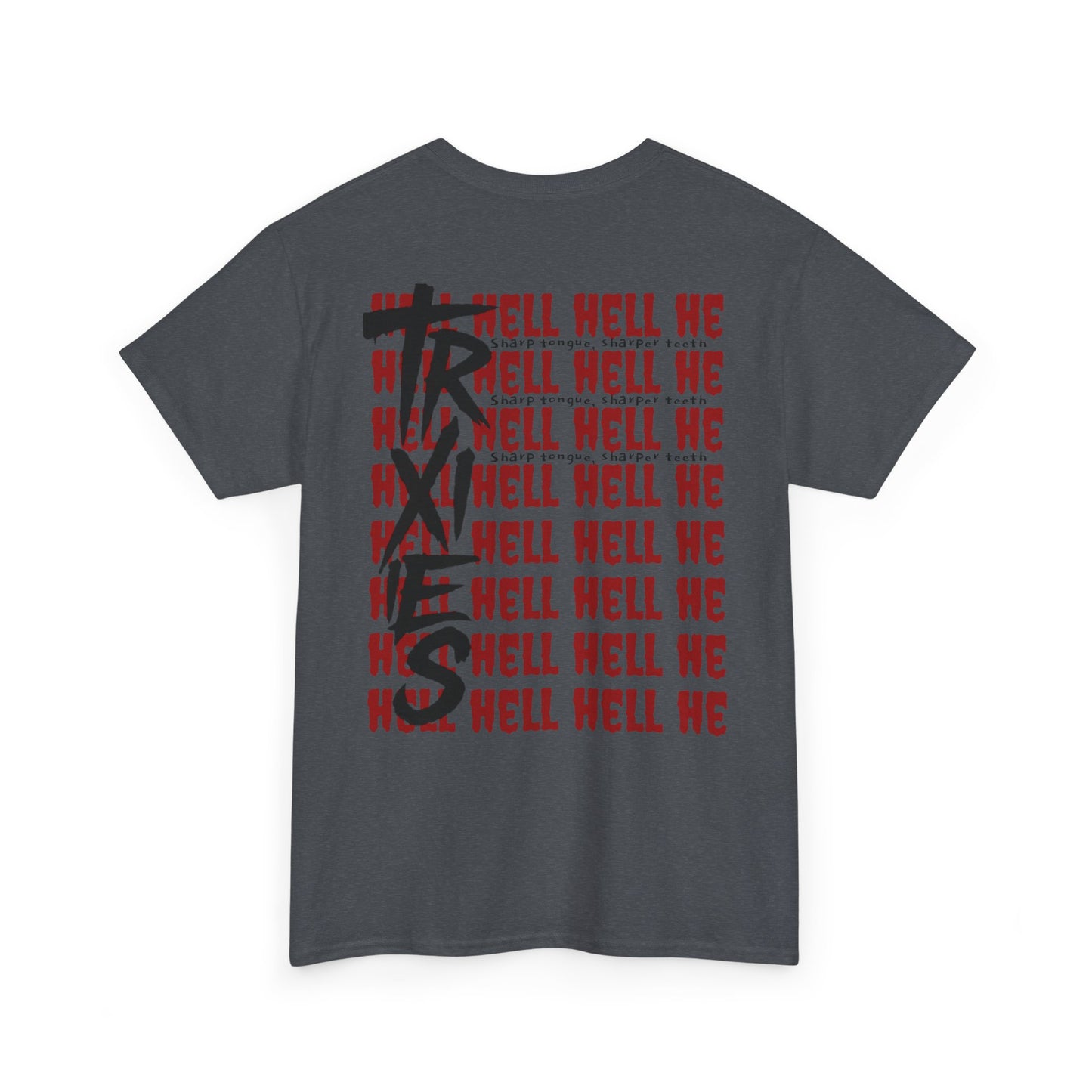 HELL Unisex Heavy Cotton Tee - Streetwear Alt Y2k T-shirt 100% Cotton - Trixies
