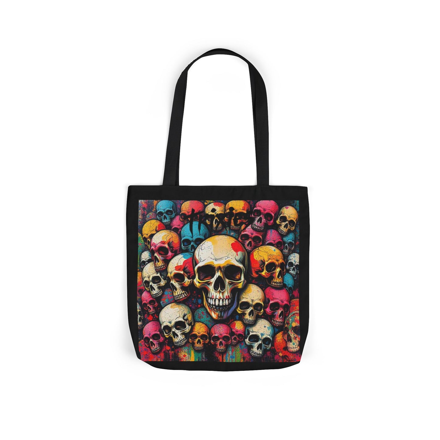 Skull Canvas Tote Bag - 100% Cotton - imperatrixies