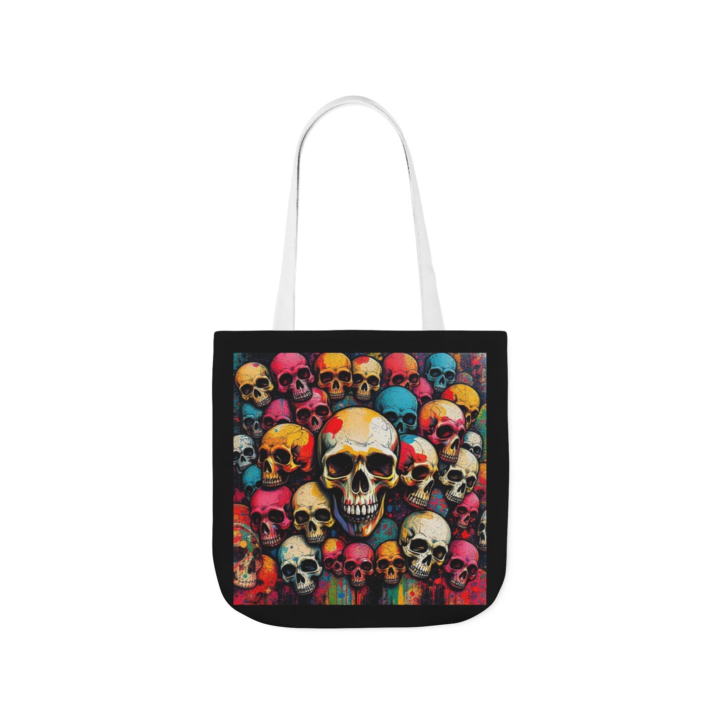 Skull Canvas Tote Bag - 100% Cotton - imperatrixies