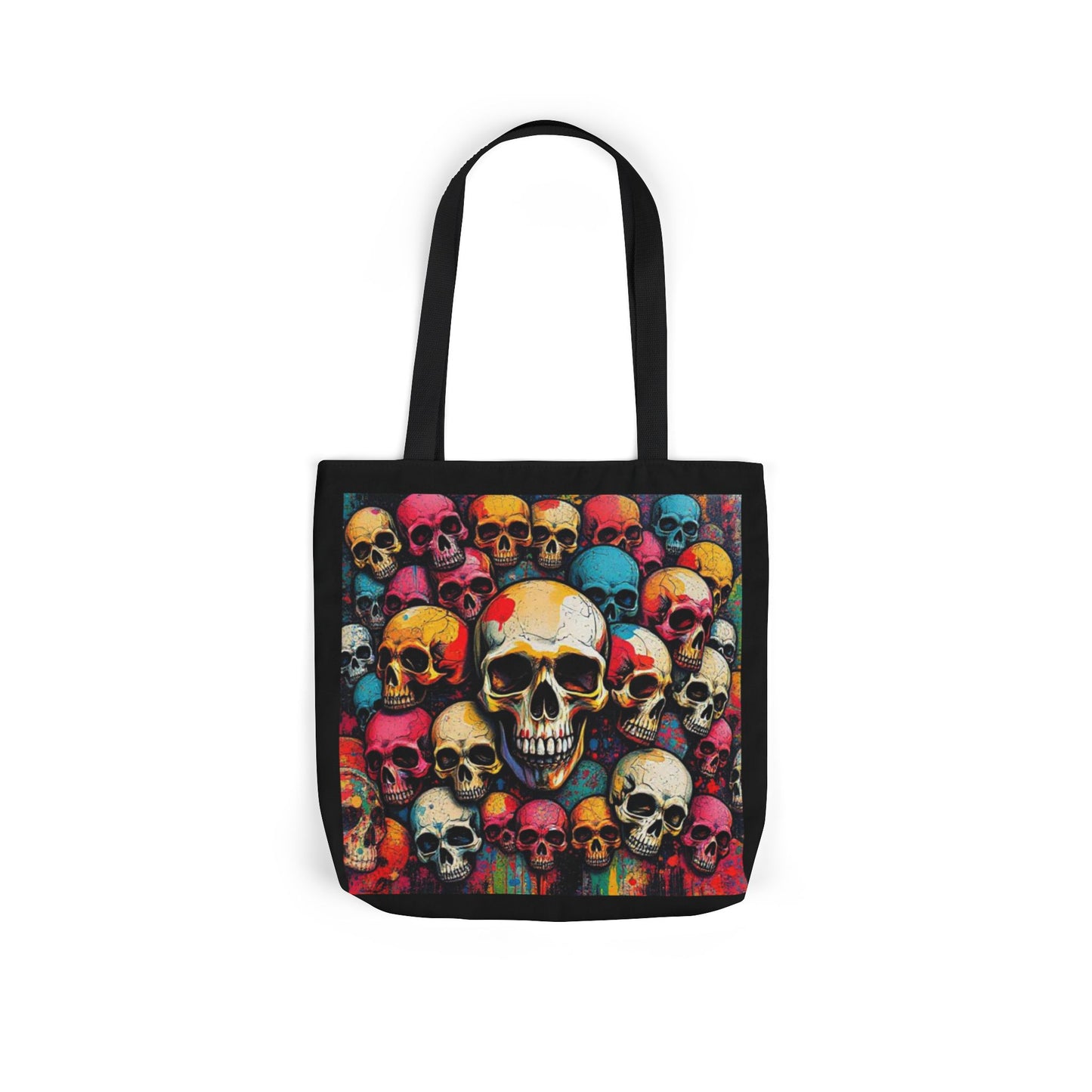 Skull Canvas Tote Bag - 100% Cotton - imperatrixies