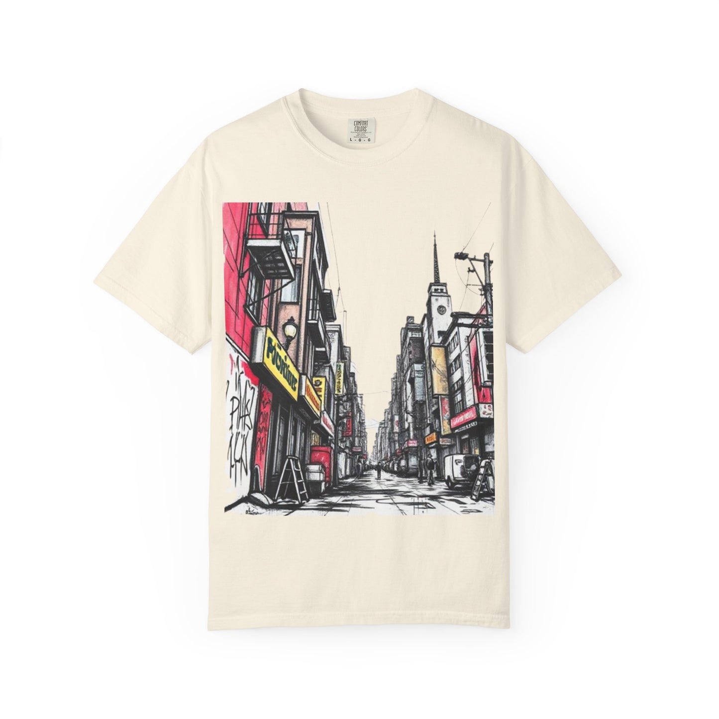 Urban Street Art Unisex Garment-Dyed T-Shirt - Perfect for Art Lovers & Casual Wear