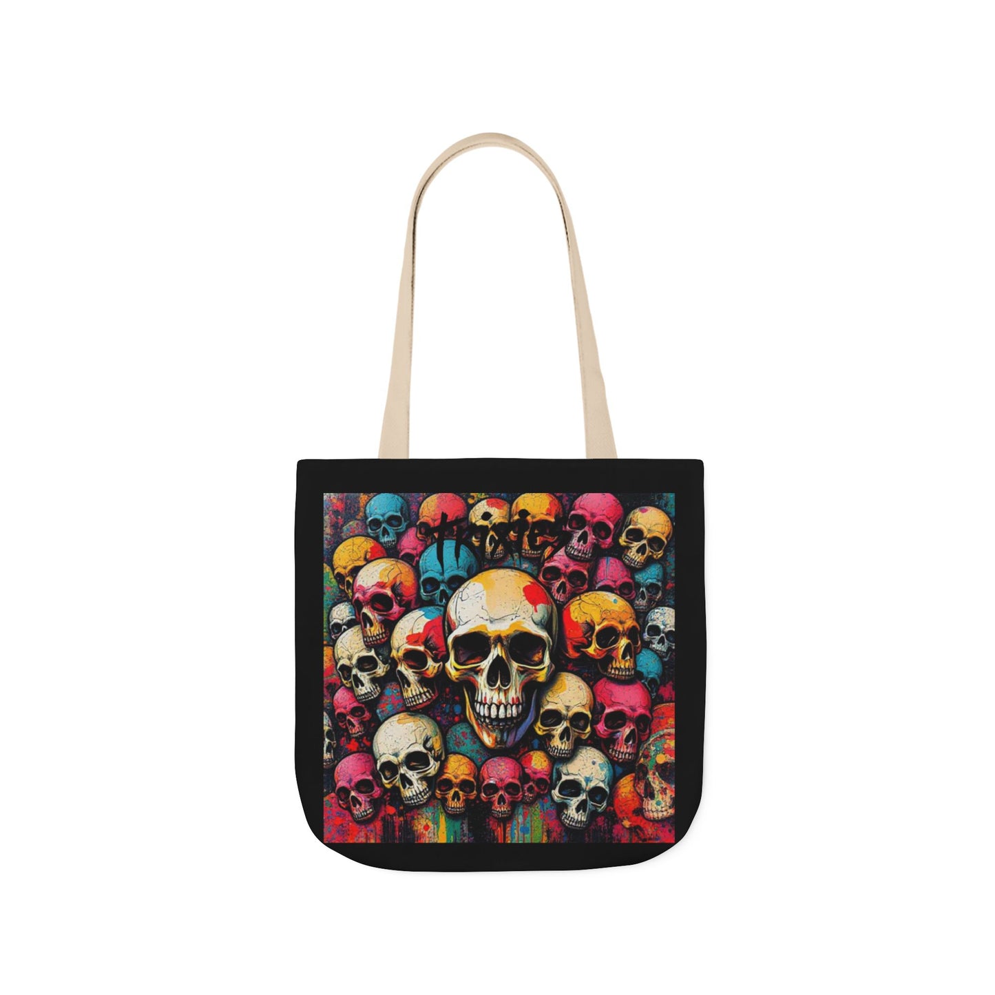 Skull Canvas Tote Bag - 100% Cotton - imperatrixies