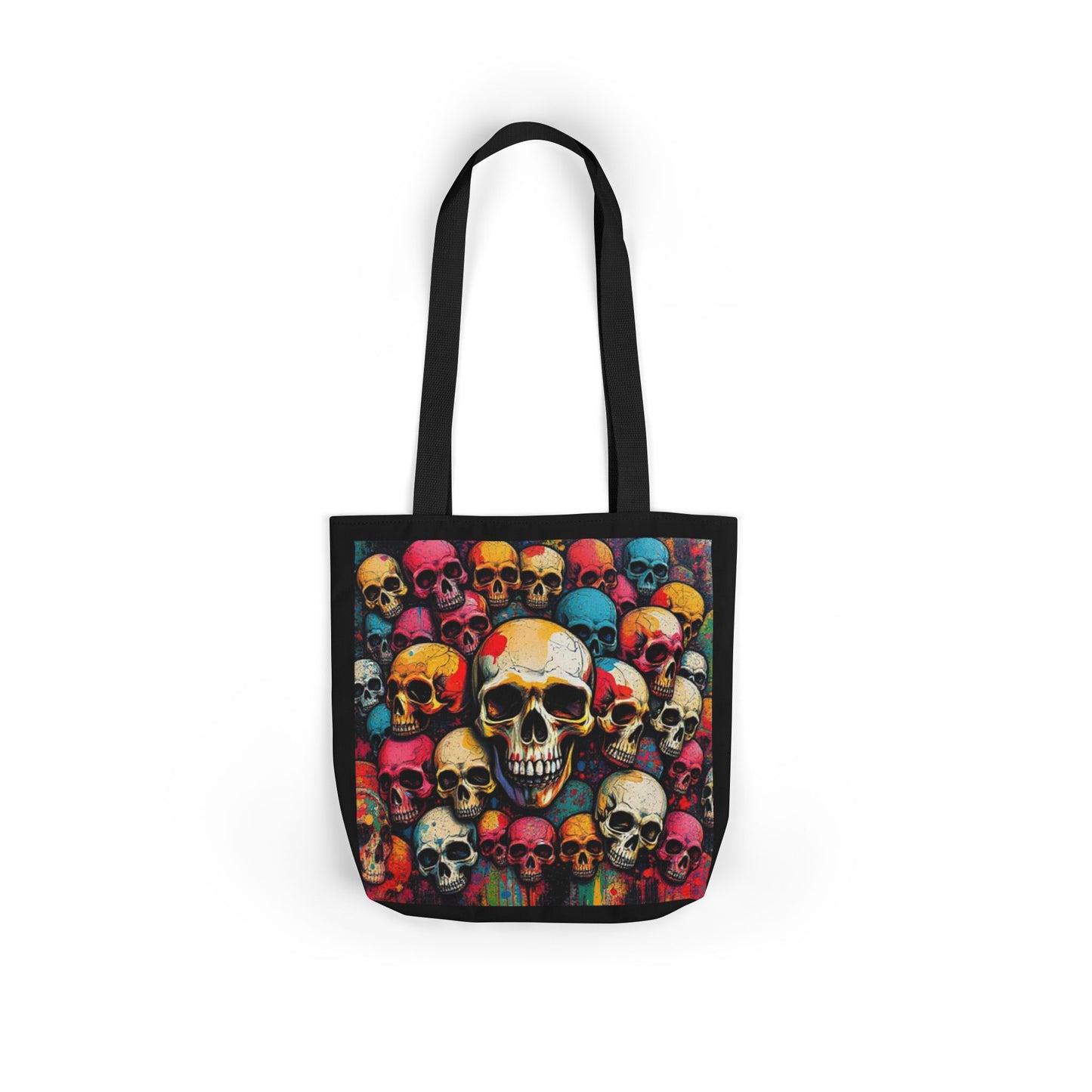 Skull Canvas Tote Bag - 100% Cotton - imperatrixies