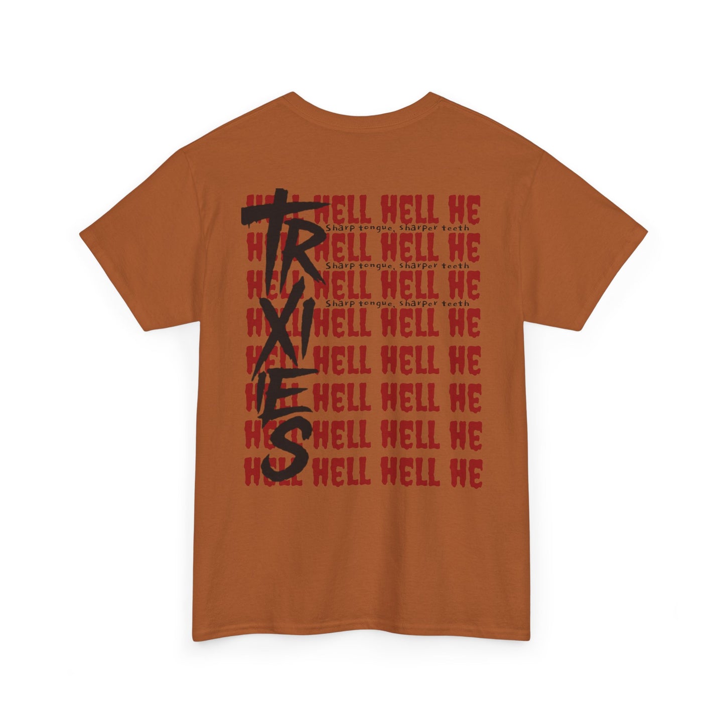 HELL Unisex Heavy Cotton Tee - Streetwear Alt Y2k T-shirt 100% Cotton - Trixies