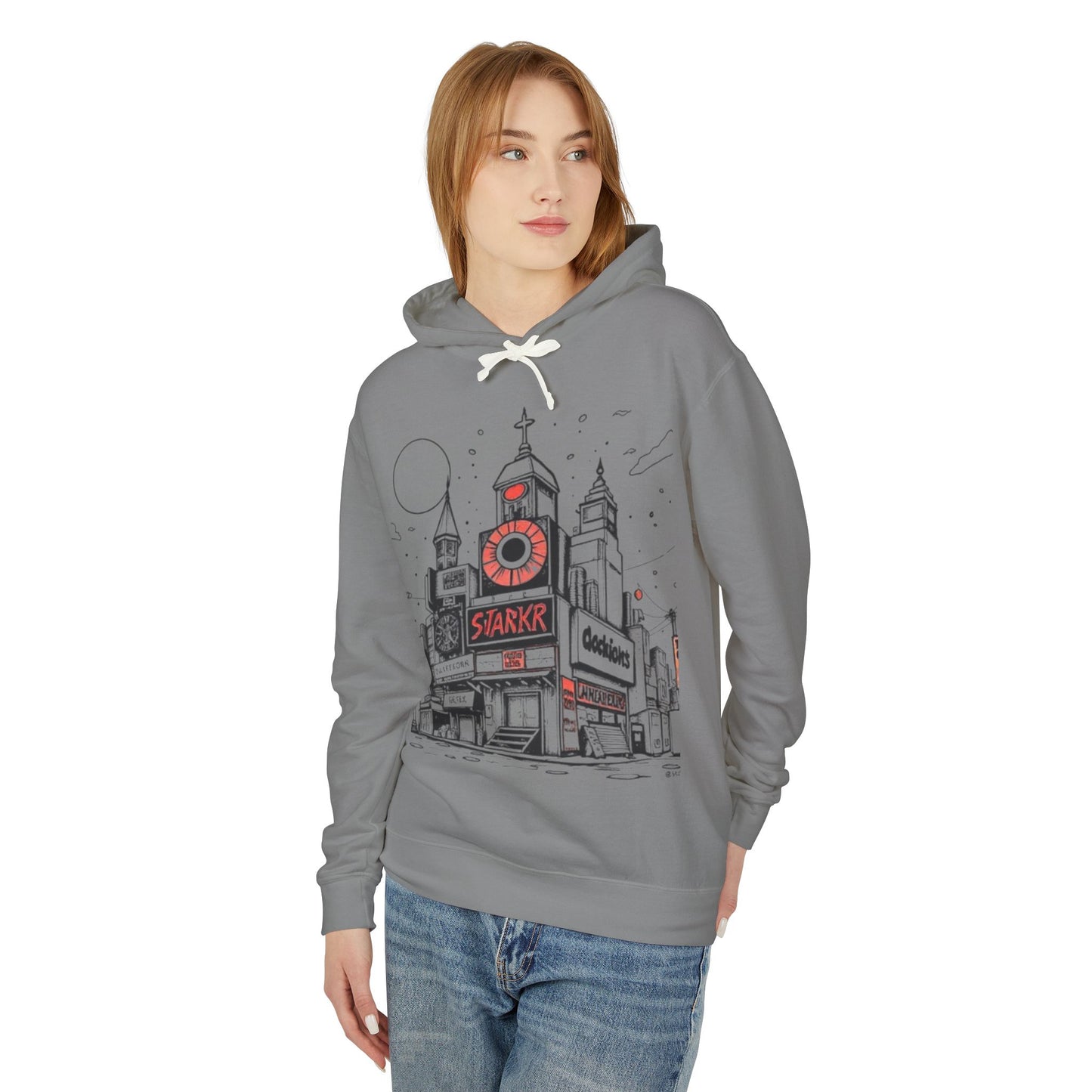 Urban Art Unisex Lightweight Hooded Sweatshirt - 'Trixies'