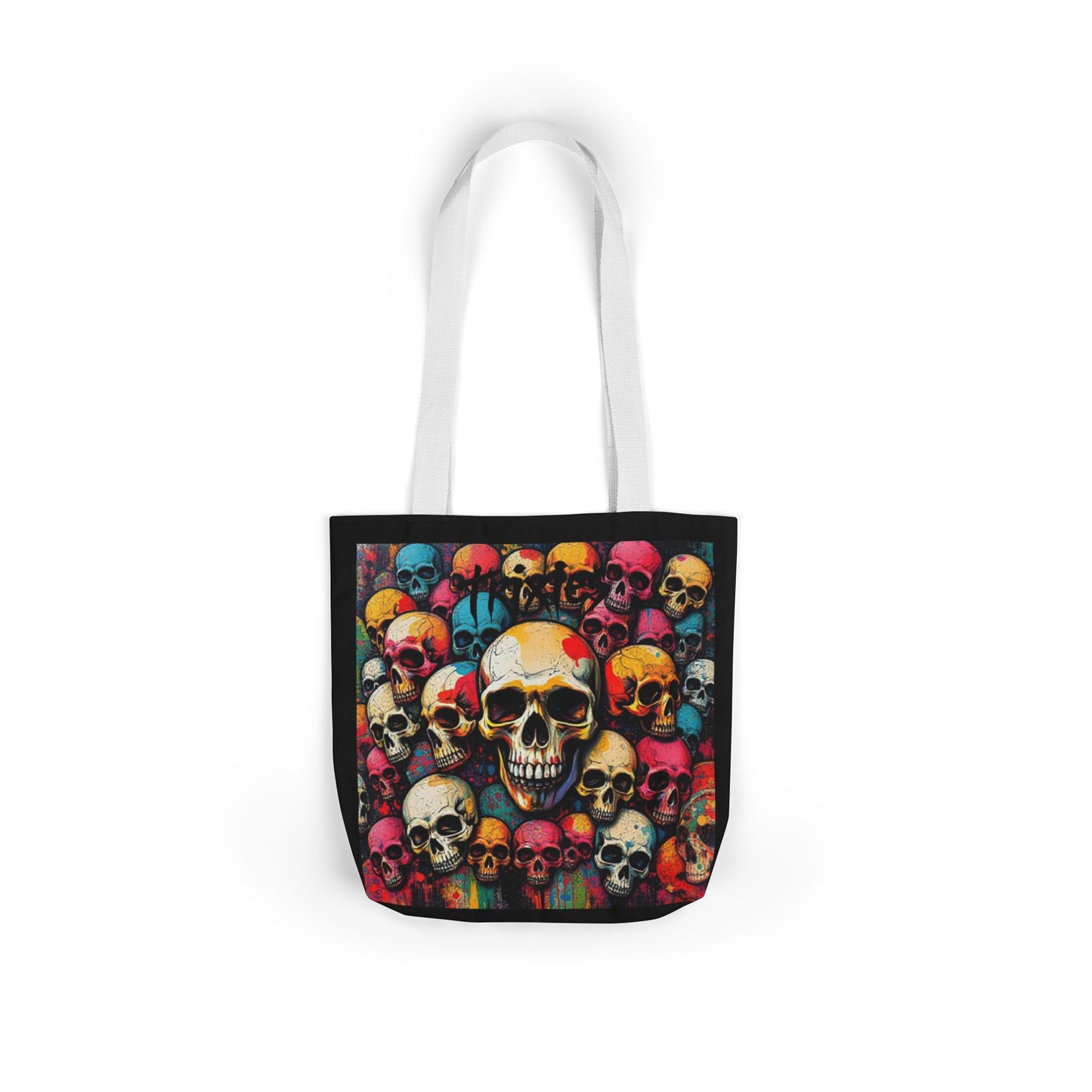 Skull Canvas Tote Bag - 100% Cotton - imperatrixies