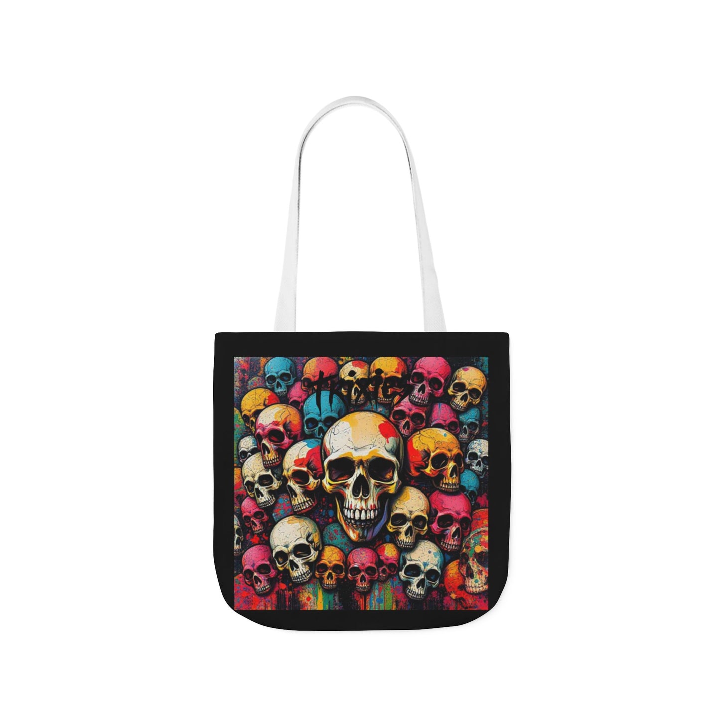 Skull Canvas Tote Bag - 100% Cotton - imperatrixies