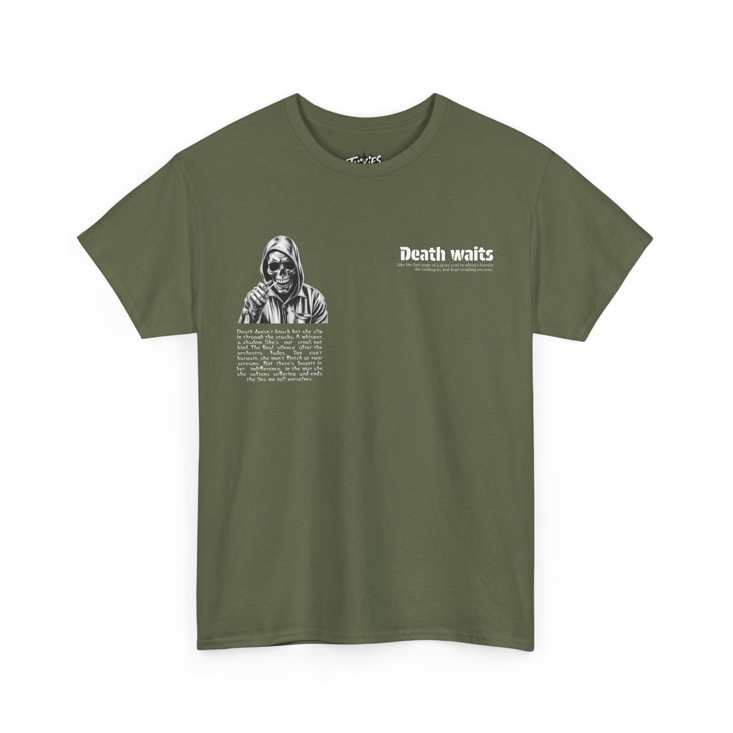 Alternative Goth Skull Tee, Unisex T-Shirt Streetwear 100% Cotton