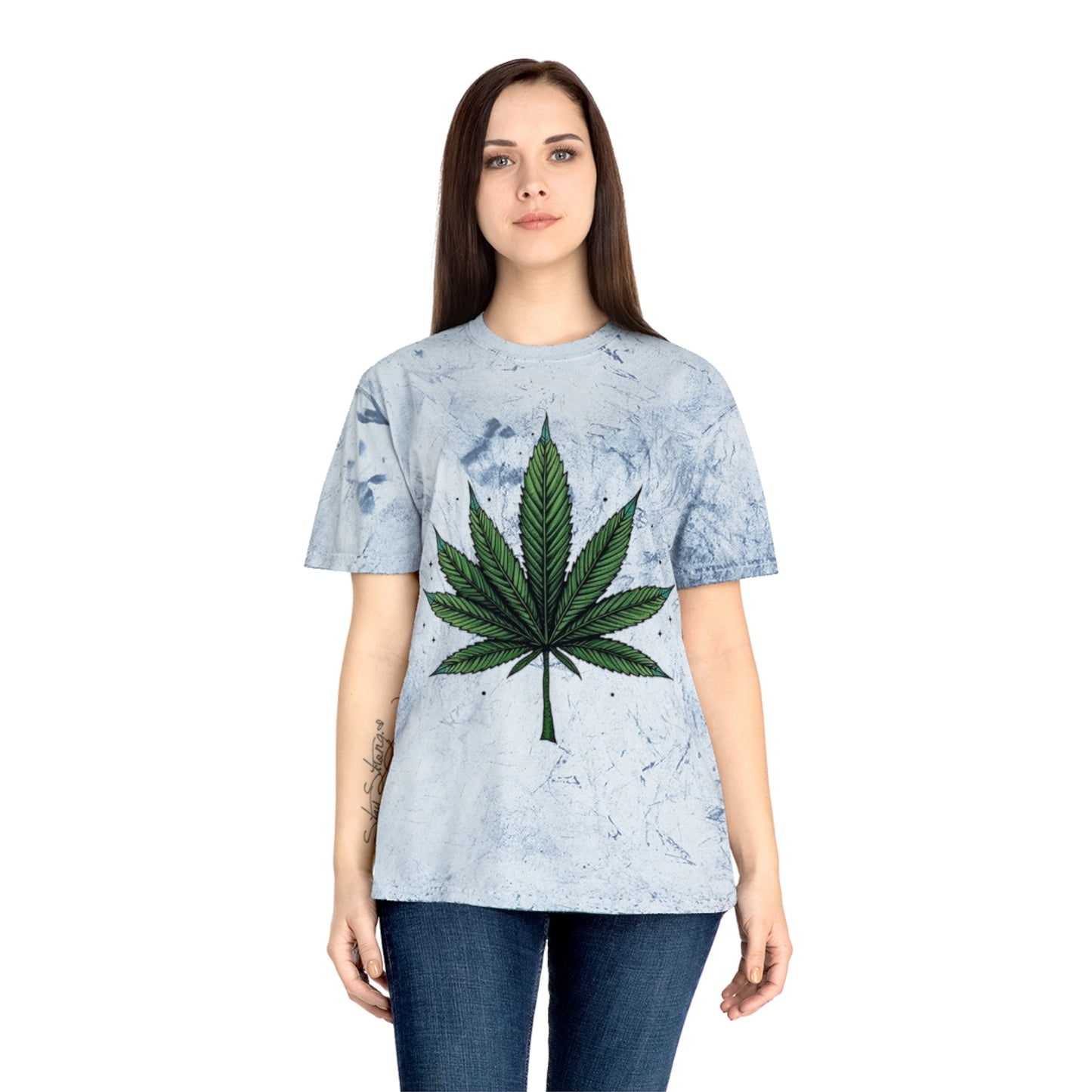 Color Blast Weed Marijuana T-Shirt Get High - 100% Cotton - Trixies