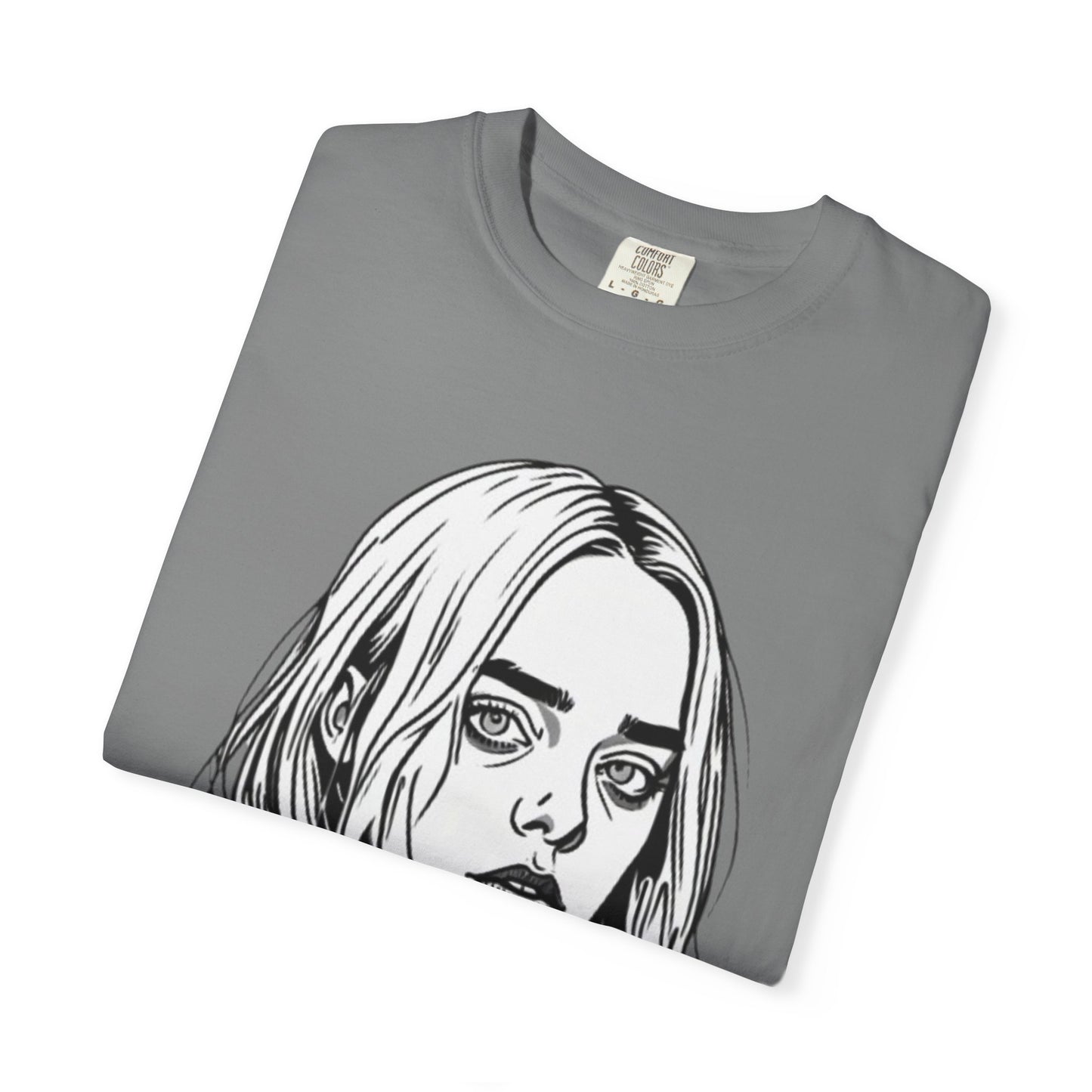 Camiseta unissex tingida com tecido Billie E. Artist Singer