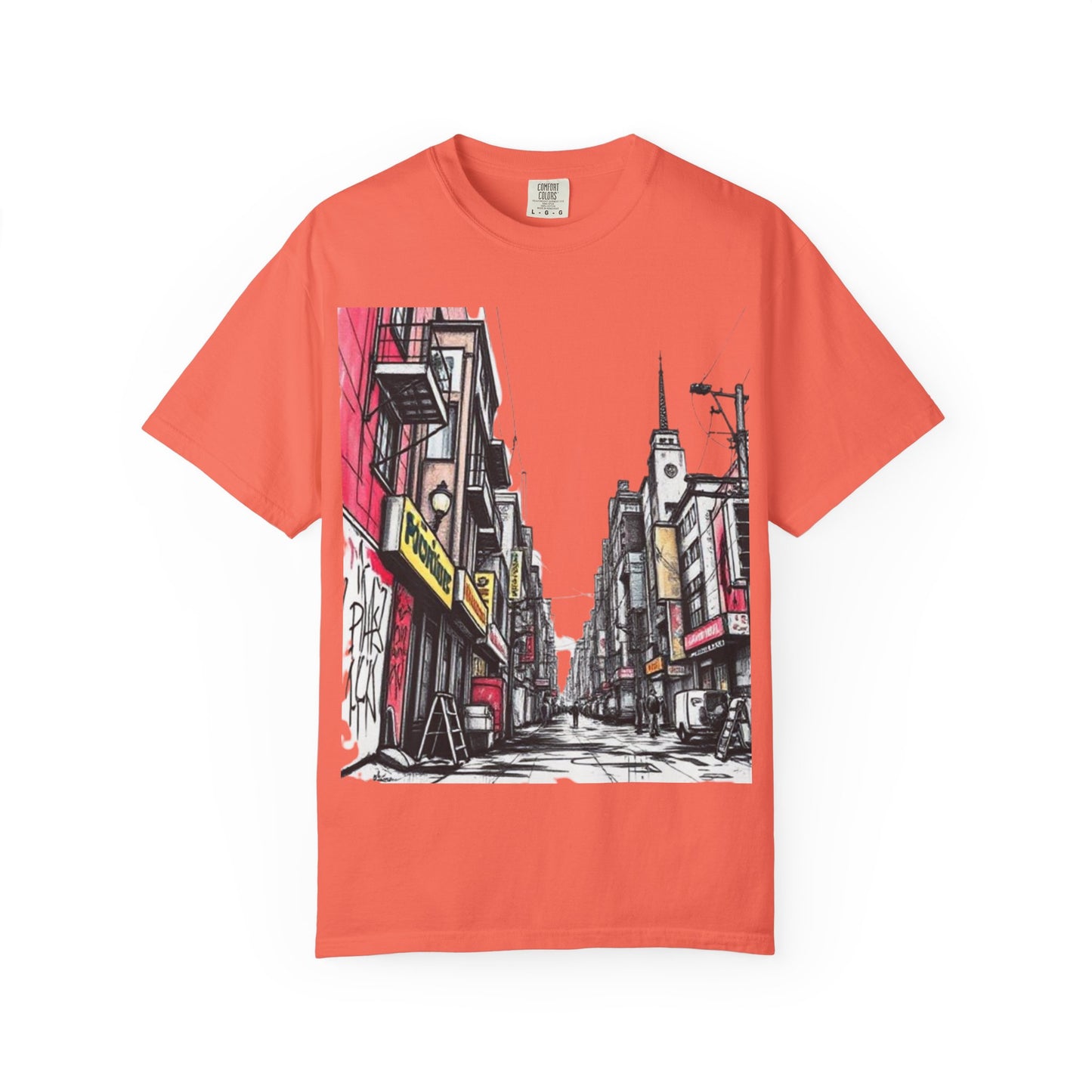 Urban Street Art Unisex Garment-Dyed T-Shirt - Perfect for Art Lovers & Casual Wear