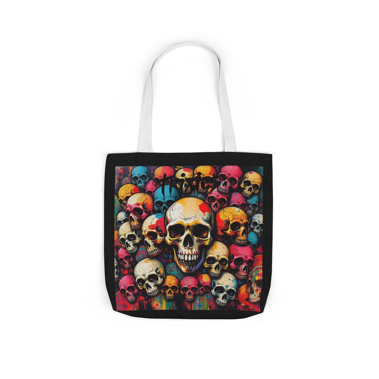 Skull Canvas Tote Bag - 100% Cotton - imperatrixies