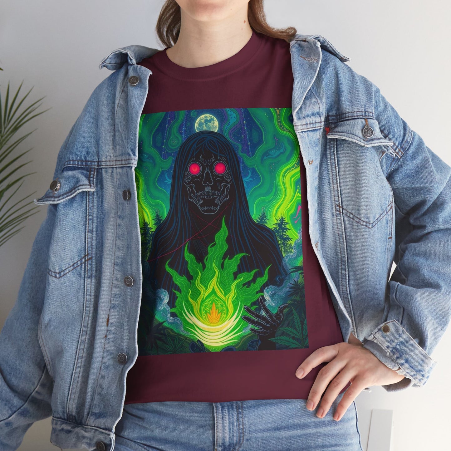 Trippy Mystical Skull Trip Unisex Tee Streetwear Alternative - 100% Cotton - Trixies