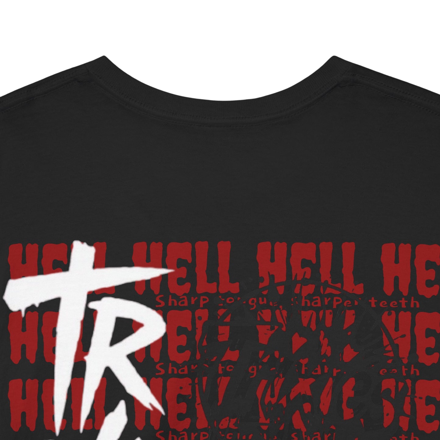 HELL Unisex Heavy Cotton Tee - Streetwear Alt Y2k T-shirt 100% Cotton - Trixies