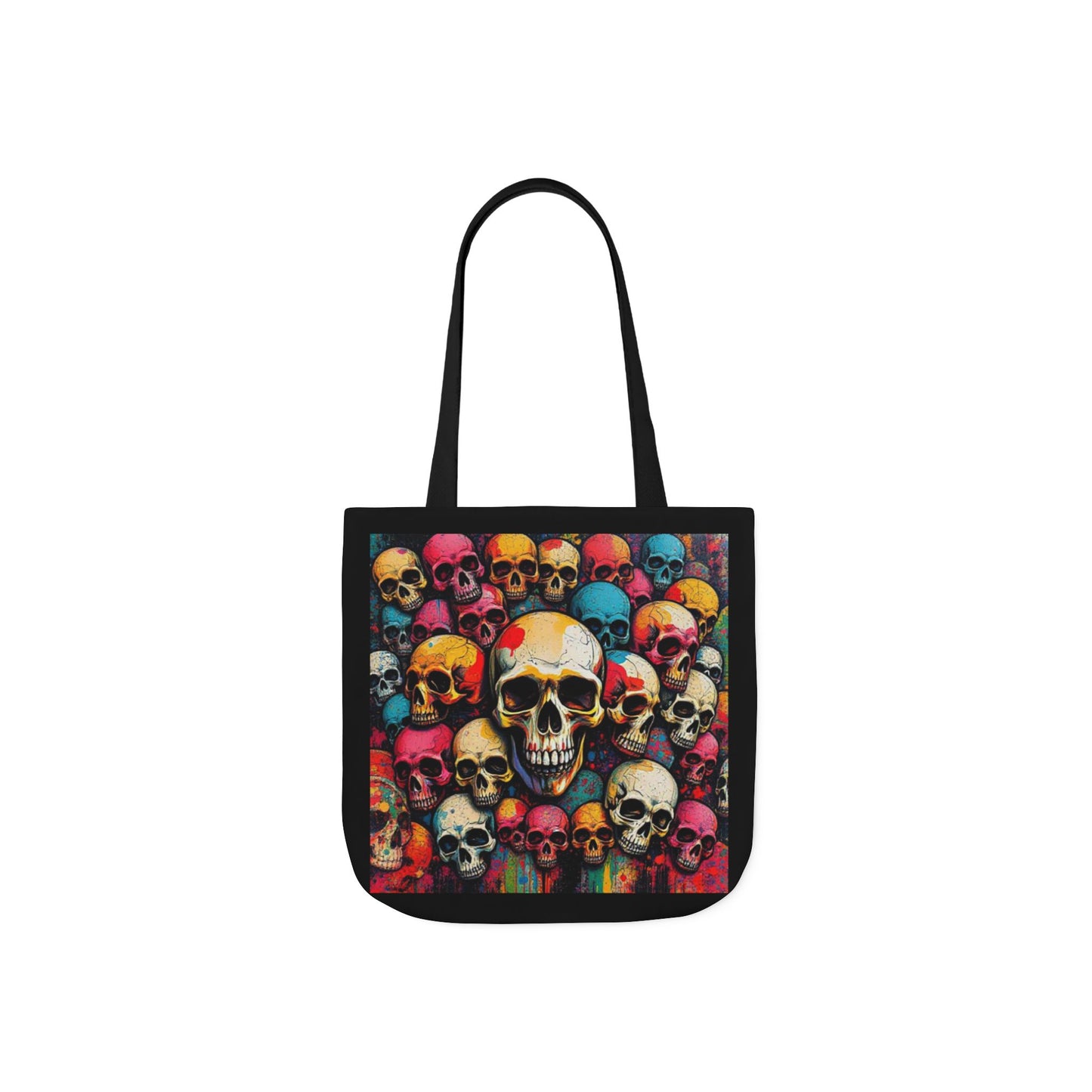 Skull Canvas Tote Bag - 100% Cotton - imperatrixies