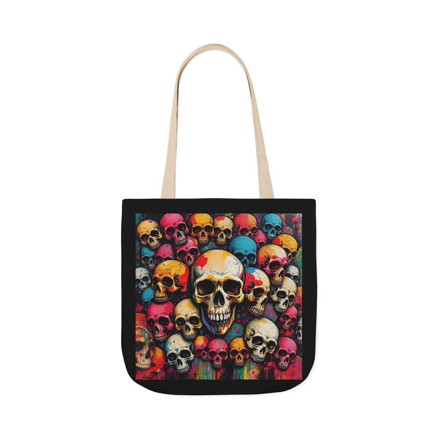 Skull Canvas Tote Bag - 100% Cotton - imperatrixies
