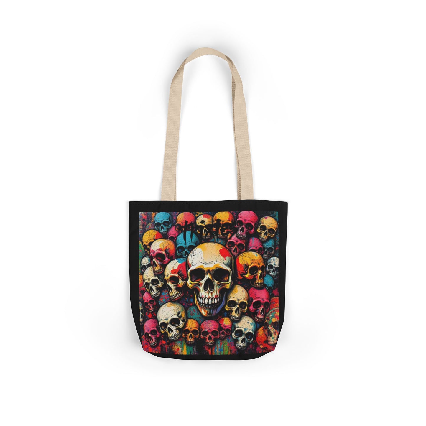 Skull Canvas Tote Bag - 100% Cotton - imperatrixies