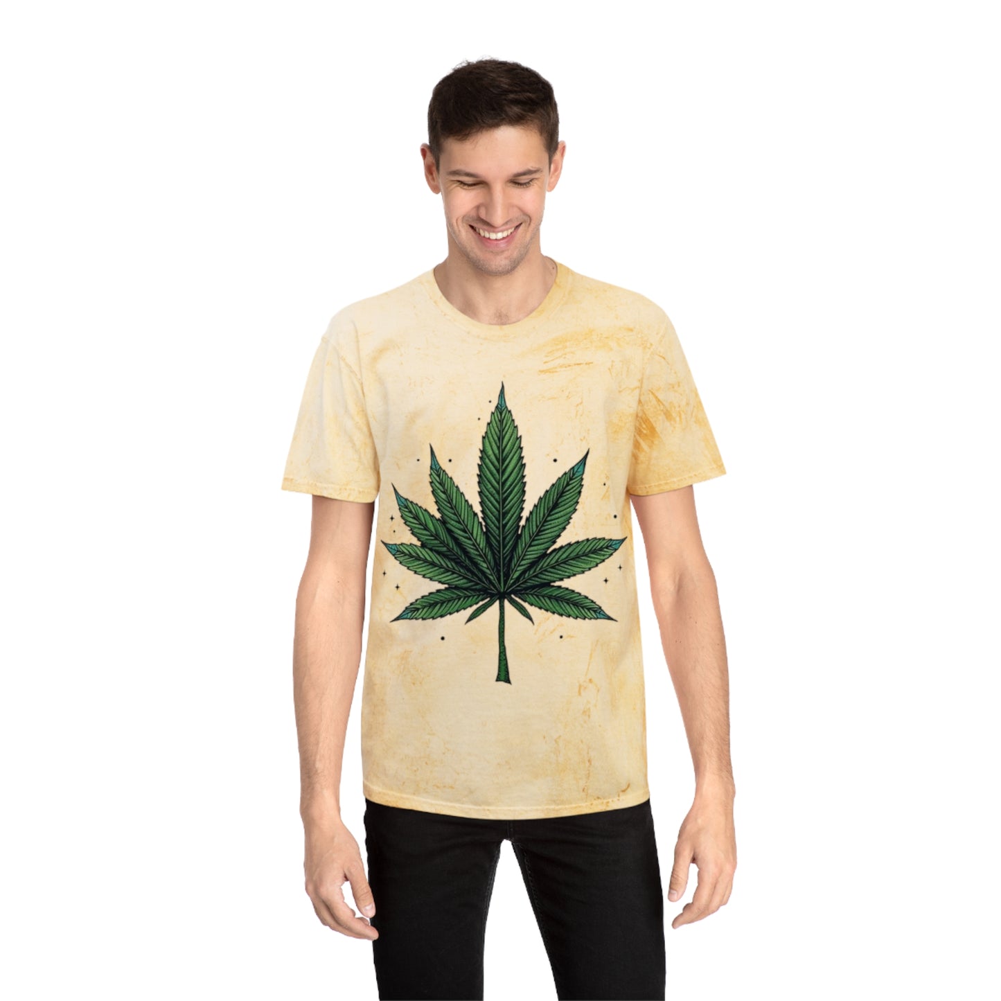 Color Blast Weed Marijuana T-Shirt Get High - 100% Cotton - Trixies