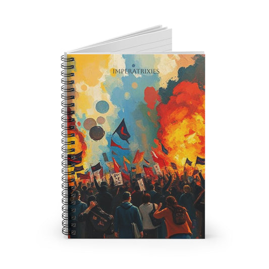 Revolution Fight Vibrant Spiral Notebook - Ruled Lines for Creative Minds